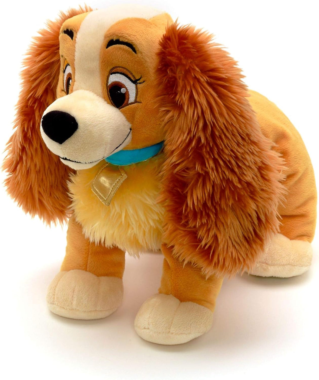 Disney Store Lady Offizielles mittelgrosses Kuscheltier für Kinder, Kuscheltier mit Stickereien, Fla