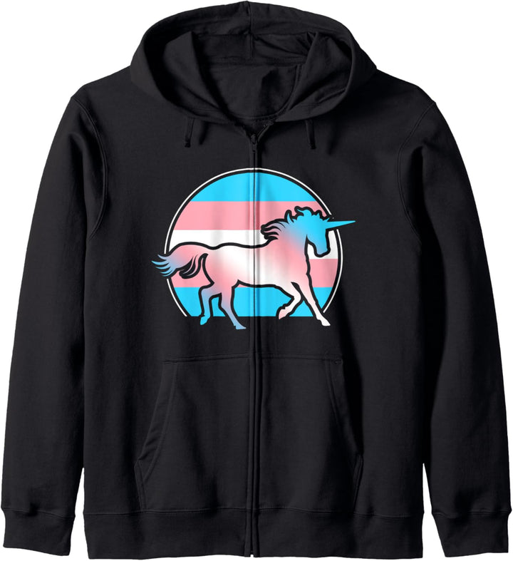 Queer Einhorn Transsexuell Flagge Pride LGBTQ Transgender Kapuzenjacke