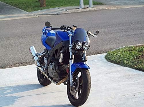 Motorrad Lenkerende Spiegel - Schwarz Aluminium - Für 99% Of Motorräder Mit 7/8" 22mm Lenker