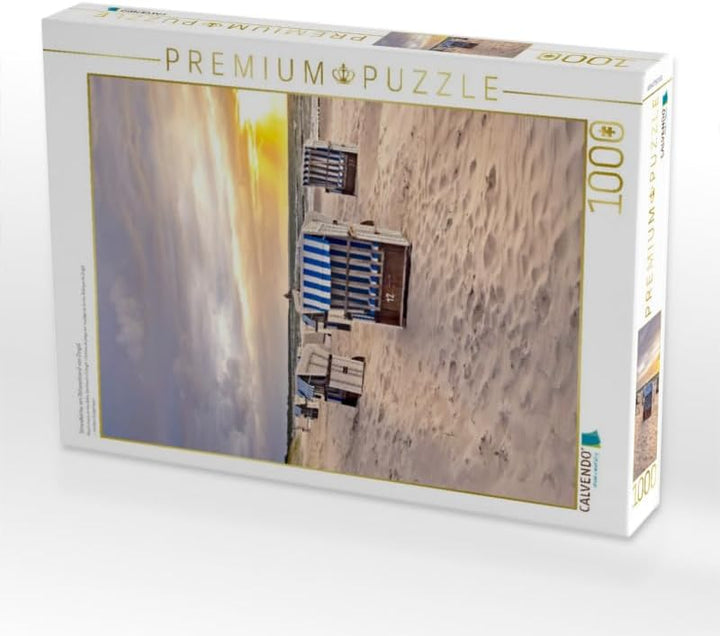 CALVENDO Puzzle Strandkörbe am Ostseestrand von Zingst 1000 Teile Lege-Grösse 48 x 64 cm Foto-Puzzle