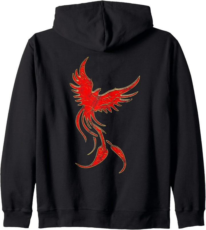Feuervogel Mythologie Legende Phönix Vogel Flammen Jonglage Kapuzenjacke