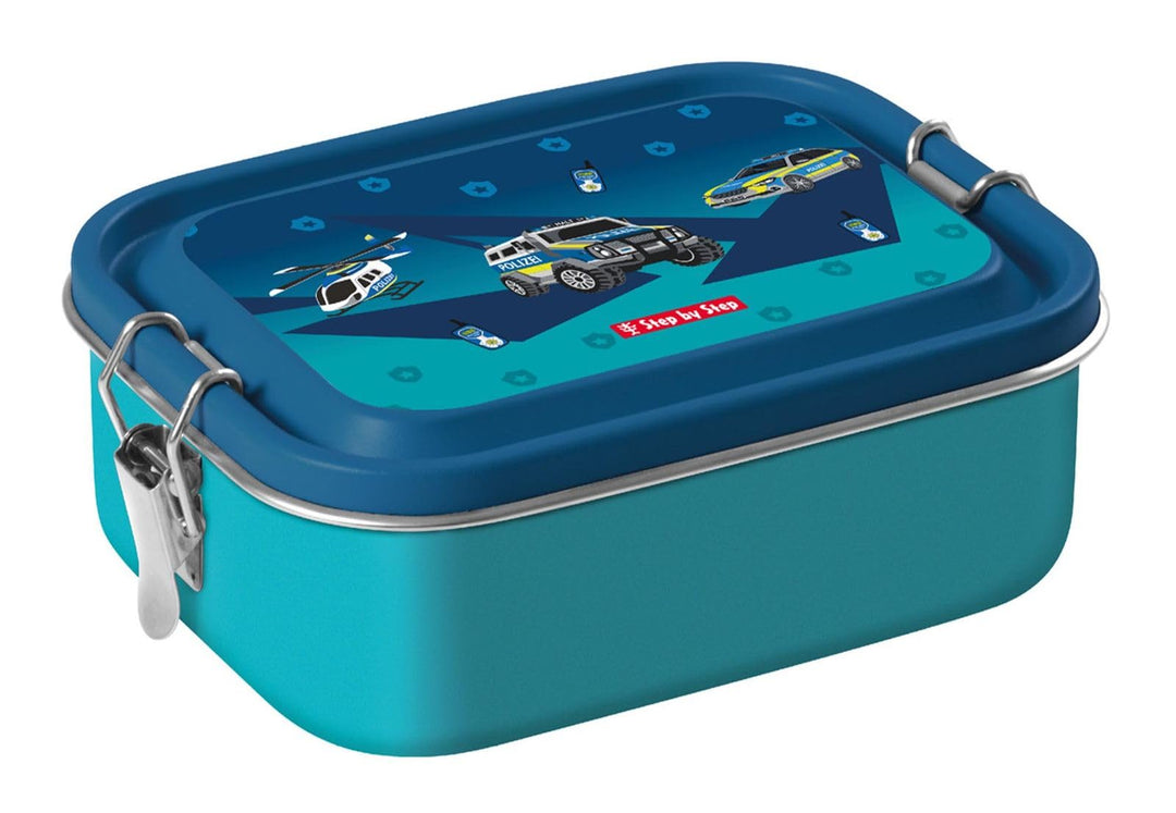 Step by Step Lunchbox Stainless Steel Police dunkelblau