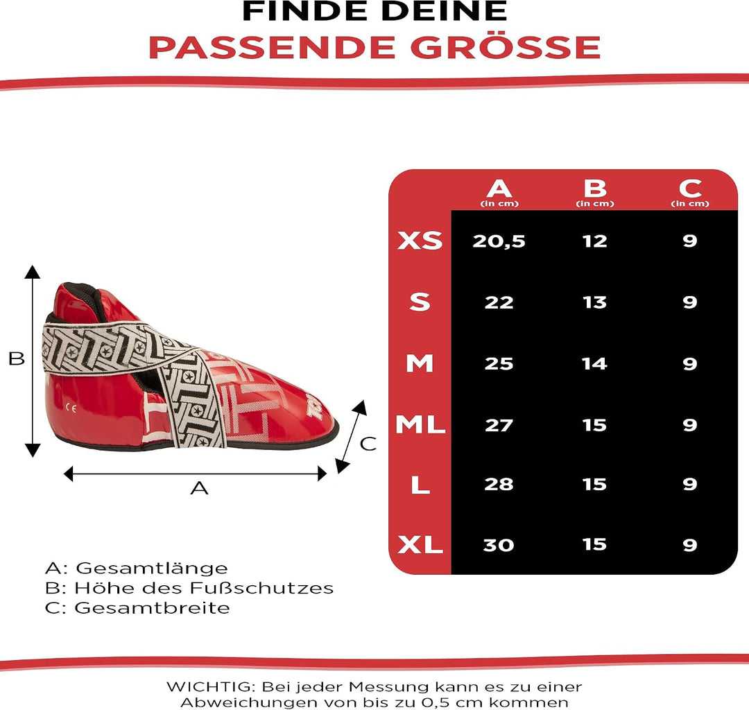 TOP TEN Fussschutz „Superlight Prism“, Rot M