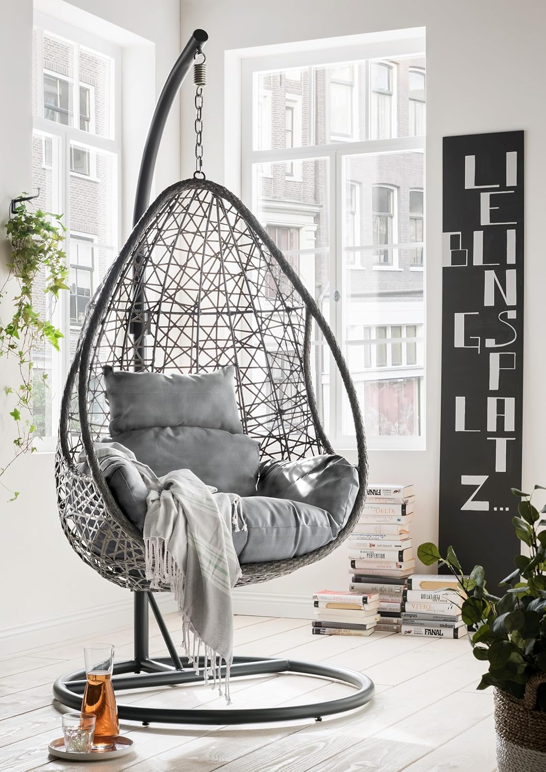 Destiny Coco Drop Hängesessel Polyrattan Hängekorb