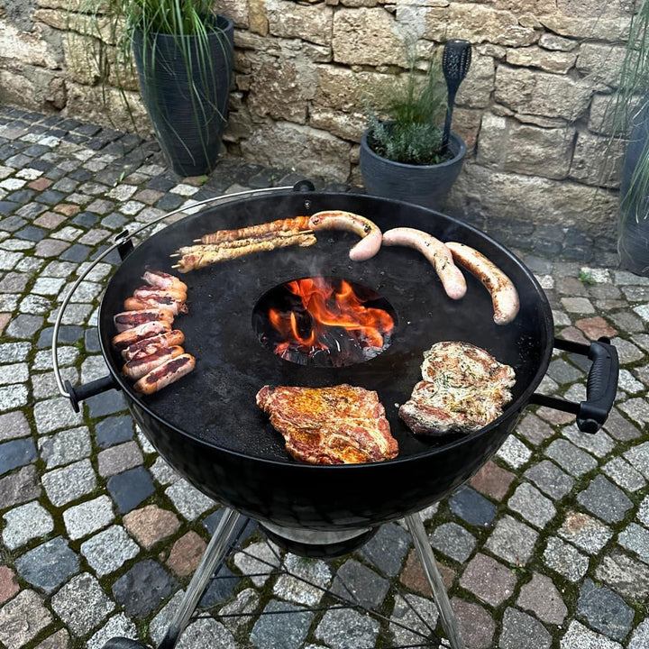 60er Feuerplatte - 4mm stark - made in Germany - für alle 60er Kugelgrills (59 cm) - Grillplatte für