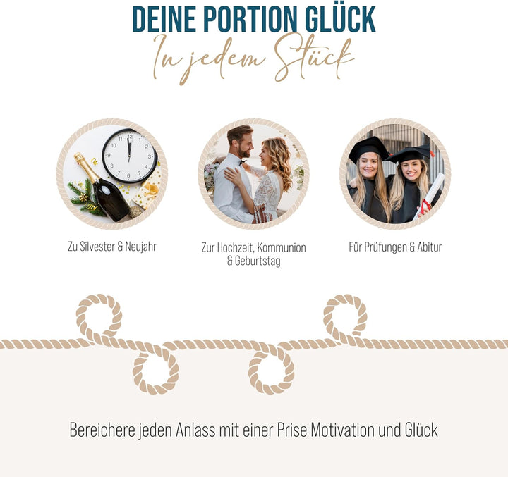Logbuch-Verlag 10 Glücksschweinchen Viel Glück rosa Glücksschwein Glücksbringer 2024 Neujahr Silvest