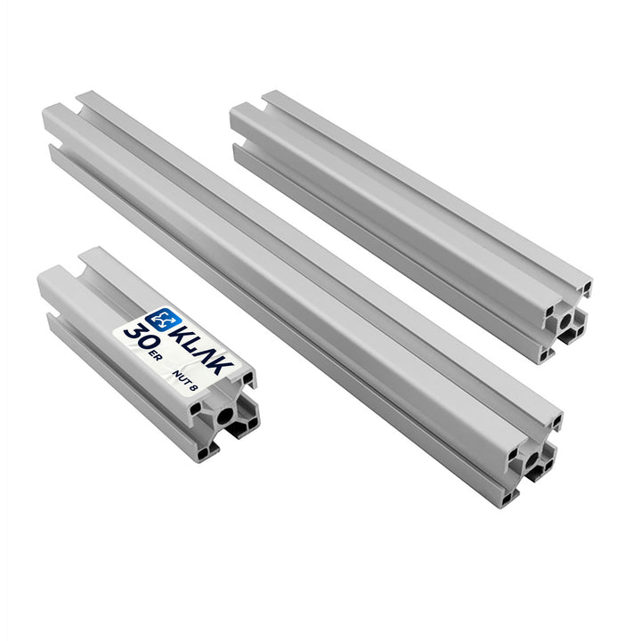 Alu Profil 30x30mm System-, Montage-, Konstruktionsprofil Nut 8-2000mm, 2000