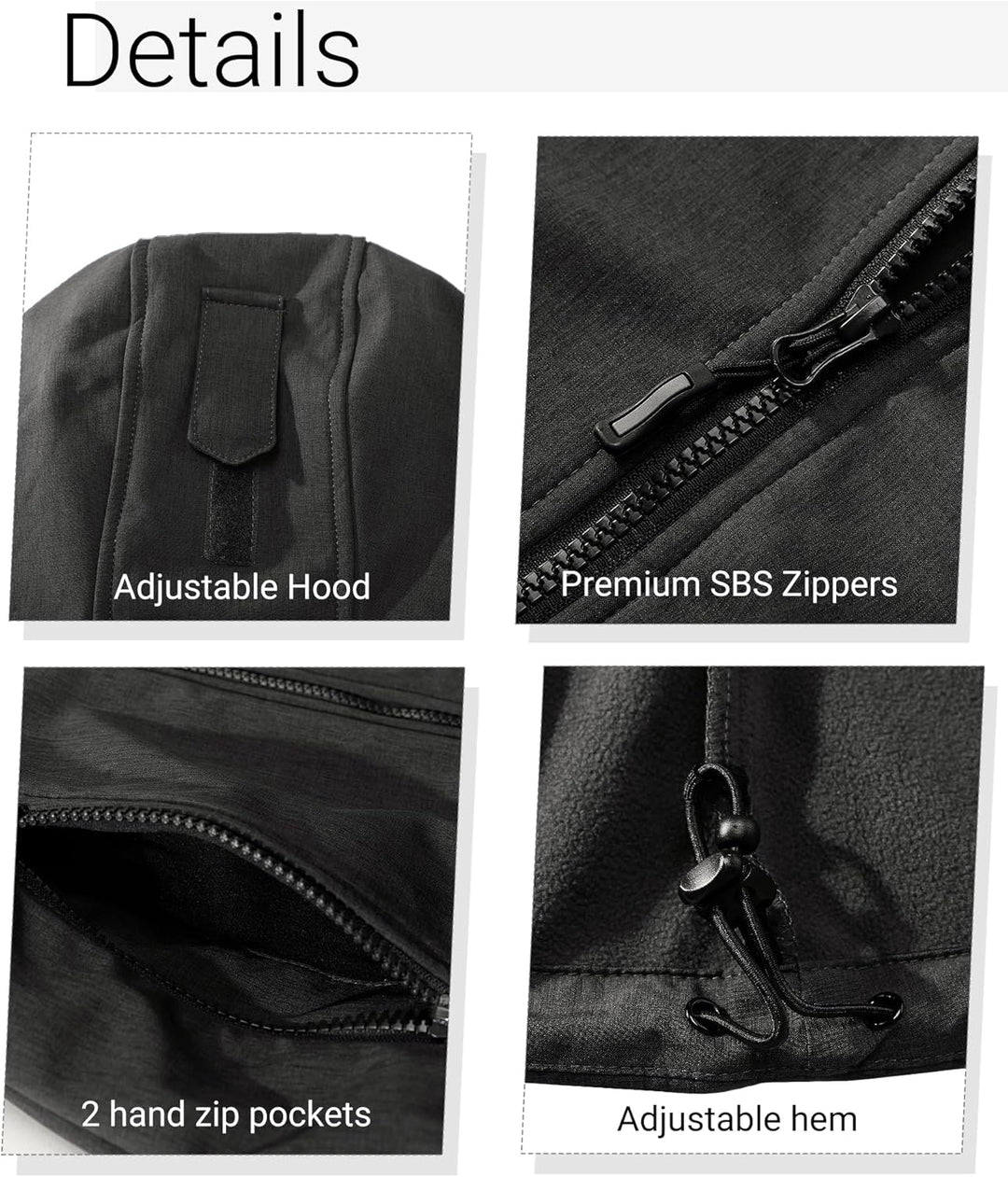 Outdoor Ventures Damen Softshelljacke Kurze Gefütterte Funktionsjacke Wasserdichte Übergangsjacke mi