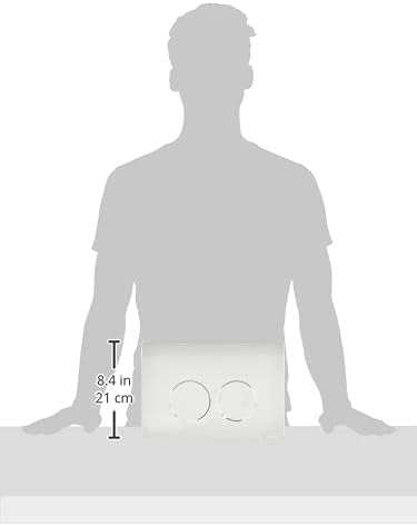 Geberit 115125111 Delta 21 Betätigungsplatte 115.125.111, Revisionplatte weiss, 245 x 165 x 14 mm, R