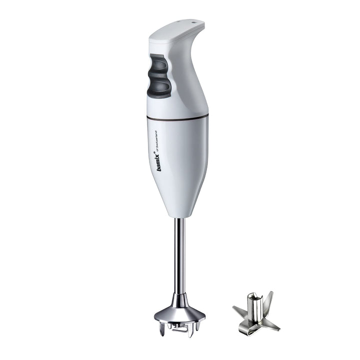 bamix Stabmixer Set EO140 CLASSIC inkl. Multifunktionsmesser aus Edelstahl, 140 Watt, 2-Stufen, Made
