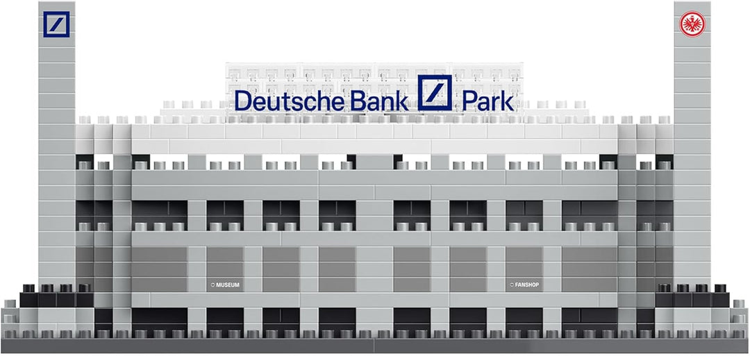 FOCO Offizielles Lizenzprodukt Eintracht Frankfurt Deutsche Bank Park Waldstadion BRXLZ-Steine 3D-Mi