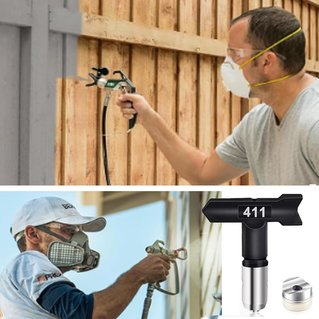 Airless Düse mit Spitzendichtung, 10 Stück Reversible Sprühspitzen,Spray Maschinenspitze Verschleiss