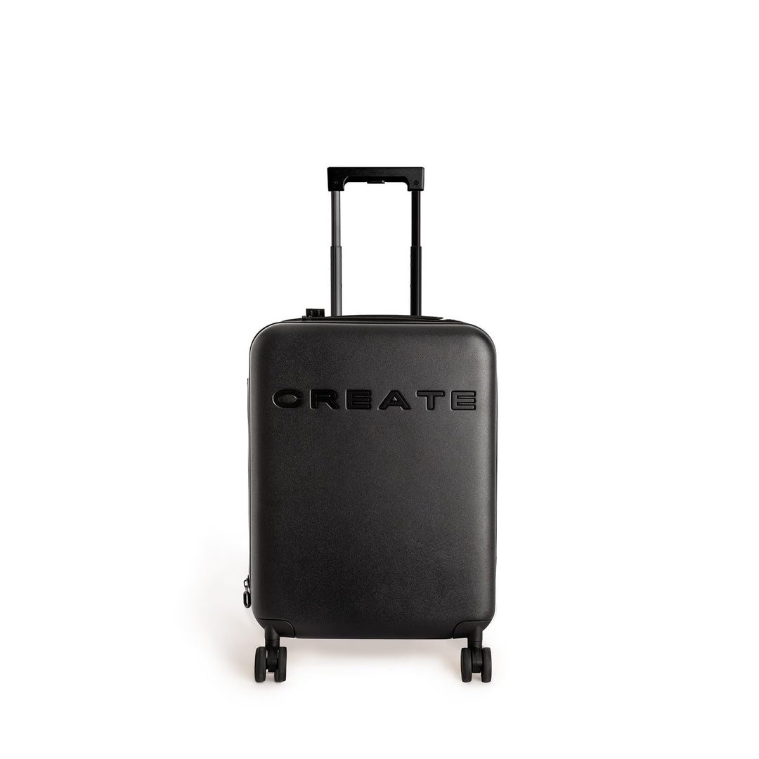 CREATE / Luggage Studio FALTBAR/Faltbarer Polykarbonat-Hartschalenkoffer Schwarz / 37,5x24x54cm / TS