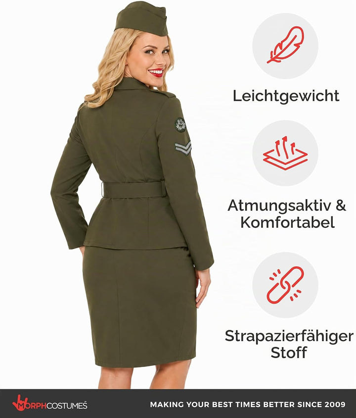 Fun Shack Jet Pilotin Kostüm Damen, Kampfjet Pilotin Damen Kostüm, Karneval Kostüm Damen Pilotin, Ka