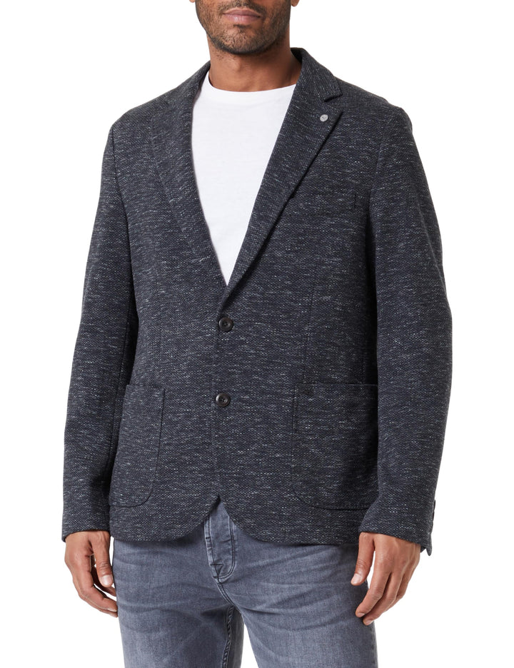camel active Herren Casual Sakko aus einem Baumwolljersey 52 Anthrazit, 52 Anthrazit