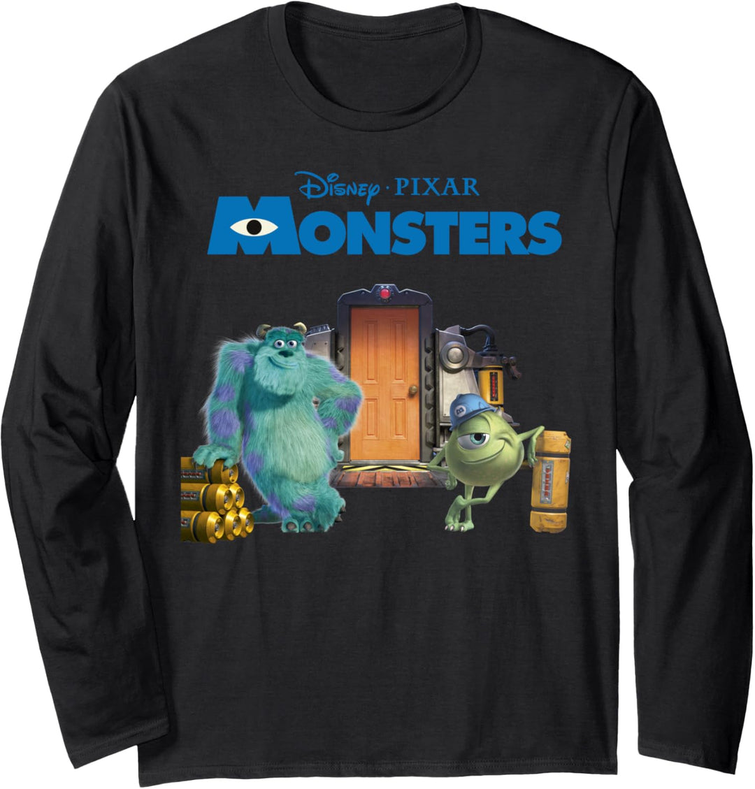 Disney Pixar Monsters University Mike And Sully Posed Poster Langarmshirt