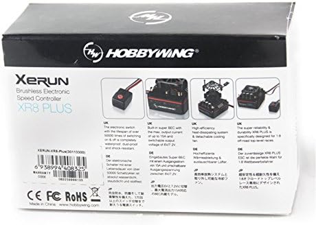HW113300 - Hobbywing Xerun BL ESC XR8 Plus 150A SD 1/8 (2-6S)