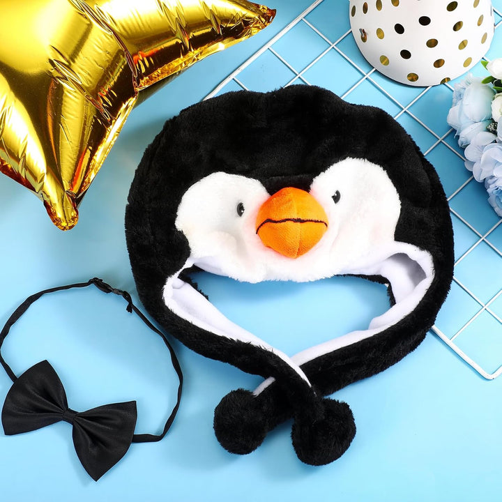 SATINIOR 2 Stück Verstellbares Kostüm Zubehör Lustige Mütze mit Fliege zum Karneval Weihnachten Oste