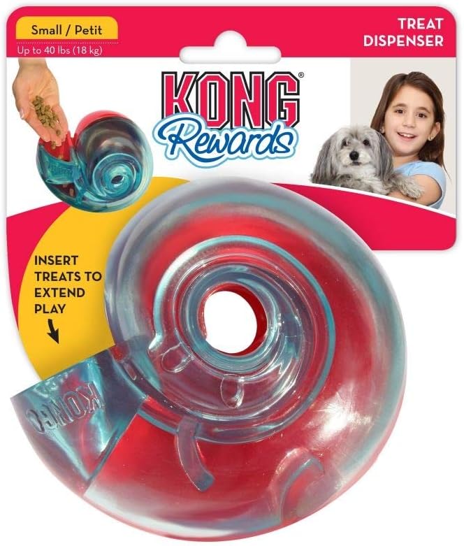 KONG – Reward Shell – Besonders Robuster Interaktiver Leckerlispender – Für Kleine Hunde