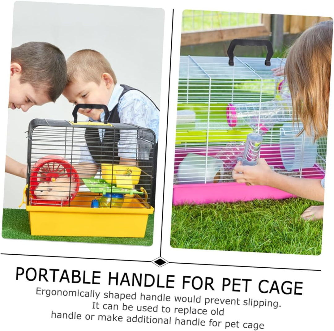 Housoutil 10 Stück Kunststoffgriffe Ersatzgriff Für Haustierkäfige Tragbarer Griff Für Kaninchen Ham