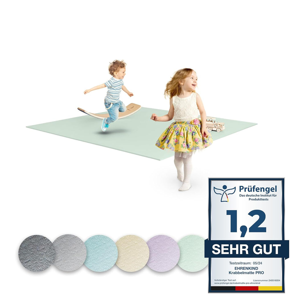 Ehrenkind® Krabbelmatte PRO | Extra dick und soft | Made in Germany | Spielmatte Baby |Oeko-Tex 100