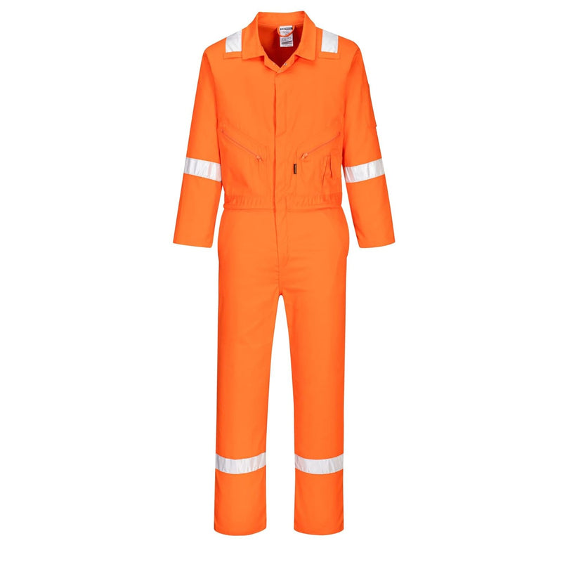 Portwest Iona Baumwoll Overall, Grösse: XXL, Farbe: Orange, C814ORRXXL Orange XXL, Orange XXL