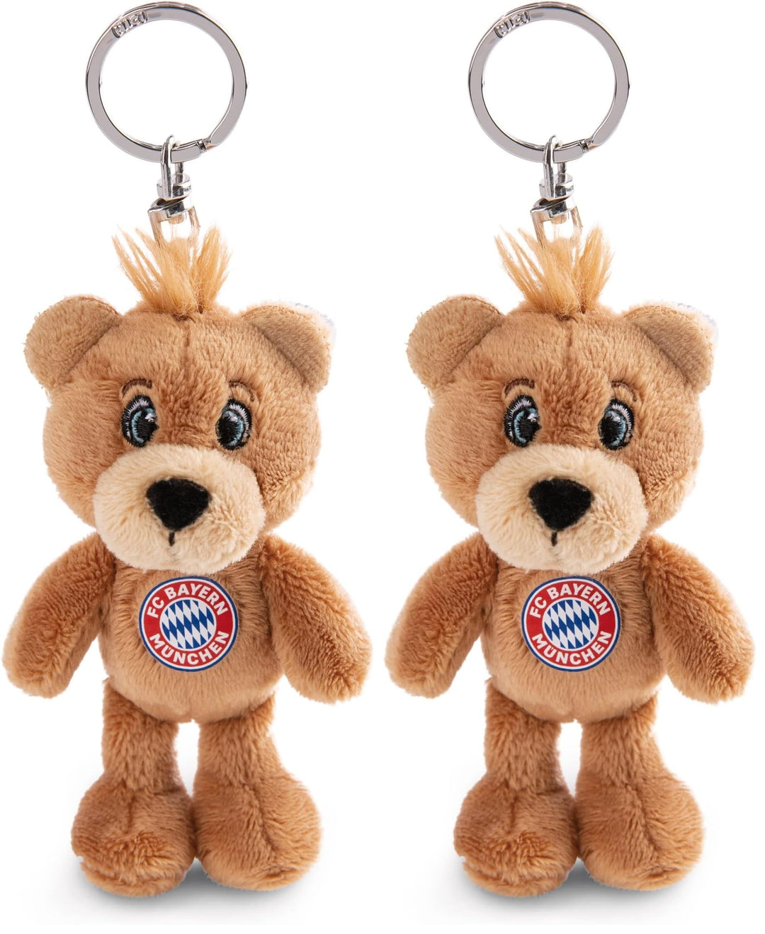 NICI 49071 Schlüsselanhänger FC Bayern Bear Berni 10cm braun aus nachhaltiger Herstellung Berni Schl