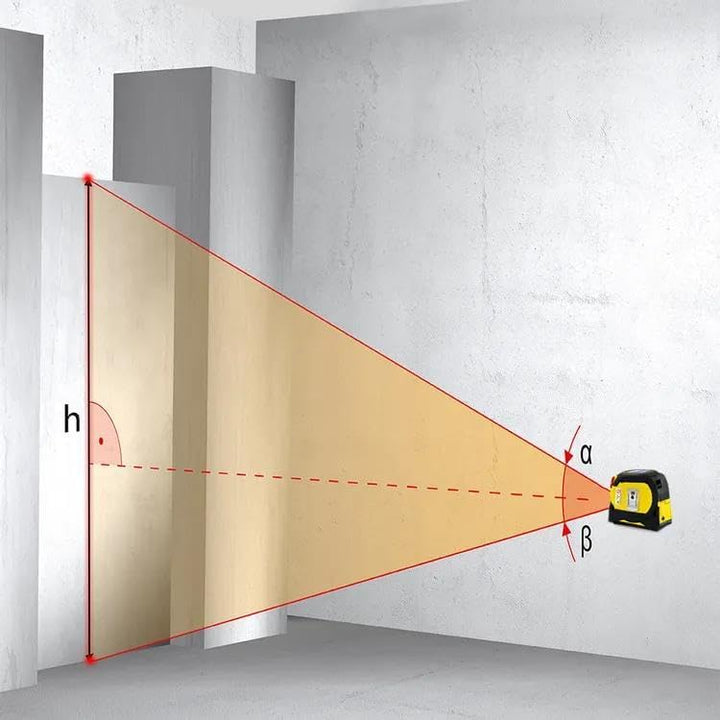 TROTEC Laser Messgerät Entfernung BD8M – Digitales Entfernungsmesser – Reichweite bis 40 m, inkl. Kr