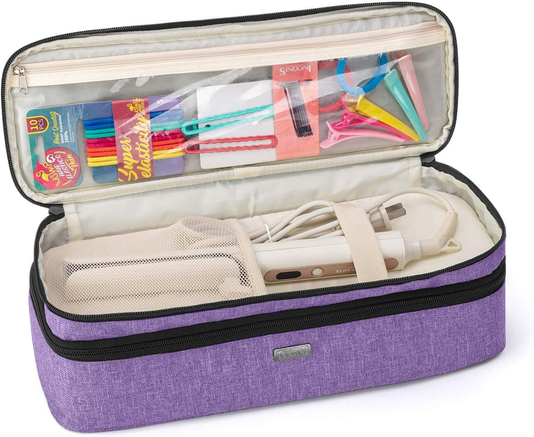 Teamoy Aufbewarhungstasche für Warmluftbürste Haartrockner, Glättender Styler Tragetasche, Reisetasc