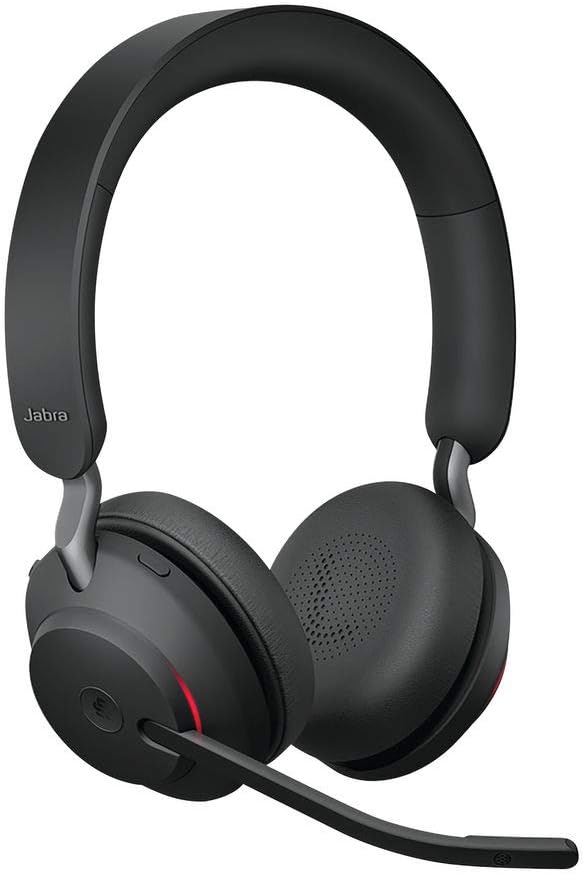 Jabra Evolve2 65 Wireless PC Headset – Noise Cancelling UC Certified Stereo Headphones & Evolve2 65