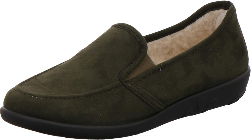 Rohde Ballerup 2224-90 Damen Hausschuhe Ballerinas Schurwolle Weite G 39 EU Grau, 39 EU Grau