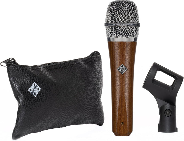 Telefunken M80 Dynamisches Handmikrofon mit Supernierencharakteristik, Kirschholz-Finish Kirsche, Ki