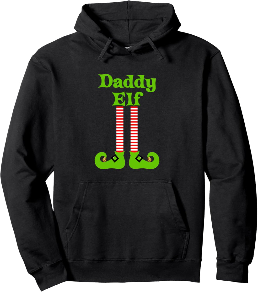 Vater Elf Weihnachten Familie Gruppe Bilder Santa's Helper Dad Pullover Hoodie