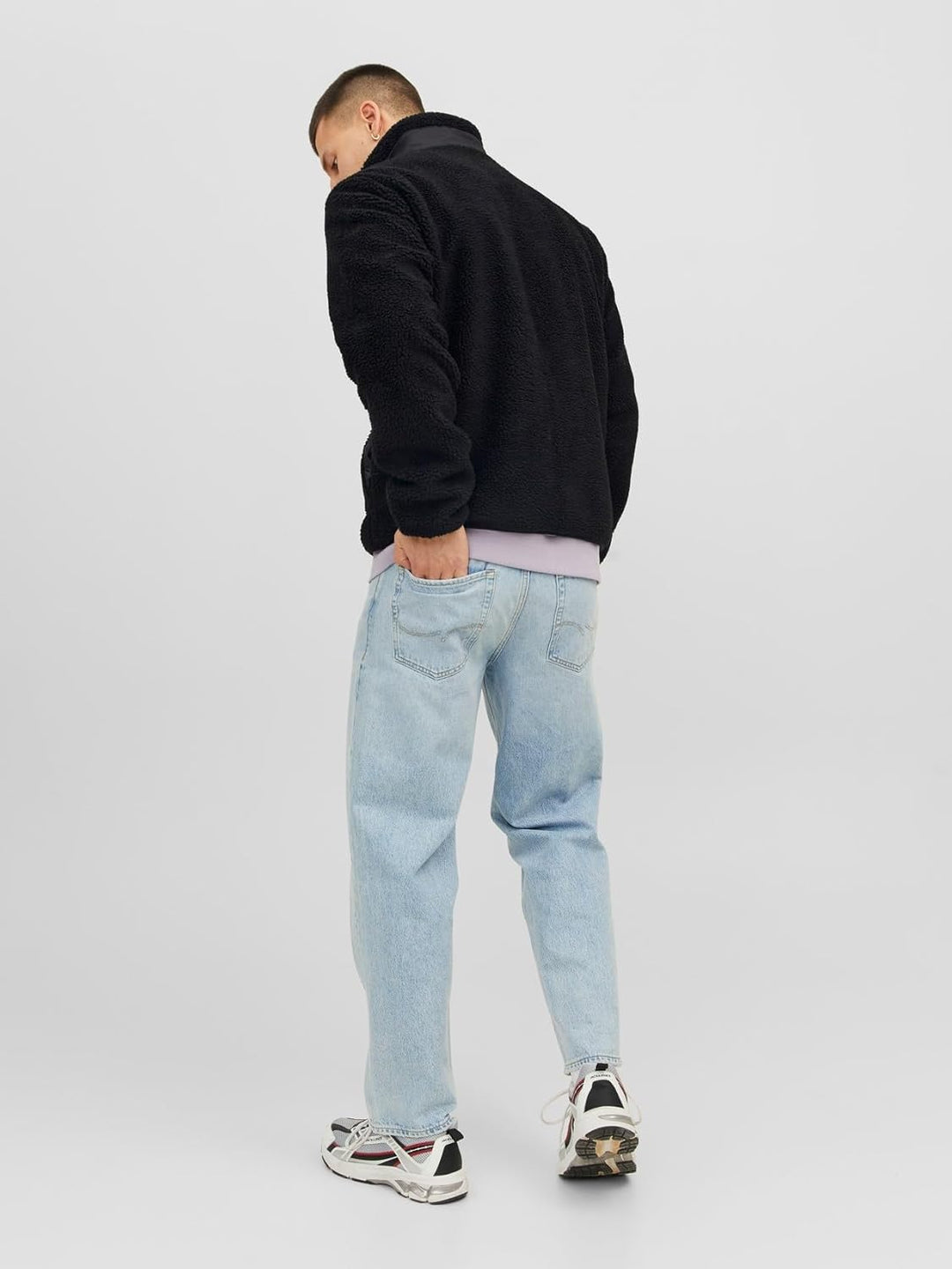 JACK & JONES Herren Jorvesterbro Teddy Jacket Sn Jacke (1er Pack) XXL Schwarz, XXL Schwarz
