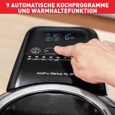 Tefal YV9708 ActiFry Genius XL 2 in 1 Heissluftfritteuse | 1500 Watt | Fassungsvermögen: 1,7 kg | 9