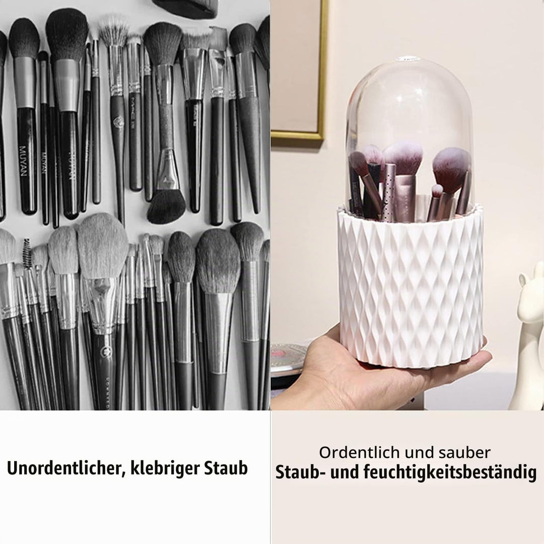 2 Stück Kosmetik Make Up Organizer, 360 Drehender Kosmetischer Pinsel Organizer Pinselhalter Pinsel
