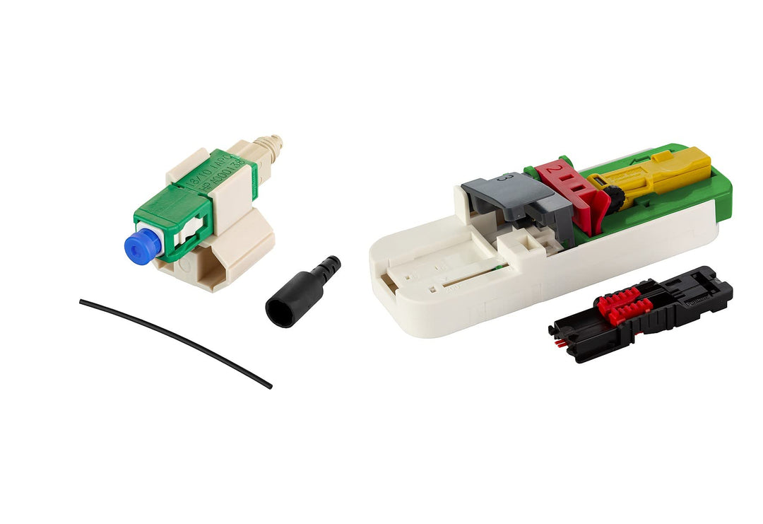 METZ CONNECT LWL Stecker feldkonfektionierbar OpDAT FASTTM Hybrid SC APC OS2 20 Stück für Adern inkl