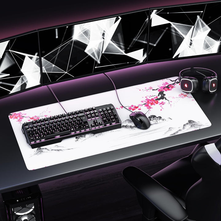 TITANWOLF - XXL Speed Gaming Mauspad 900 x 400mm - XXL Mousepad - Tischunterlage Large Size - verbes