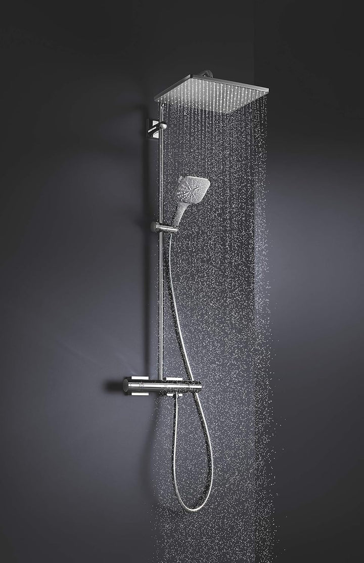 GROHE Rainshower Smartactive 310 - Duschsystem mit Thermostatarmatur (Sicherheitsperre bei 38°C, lan