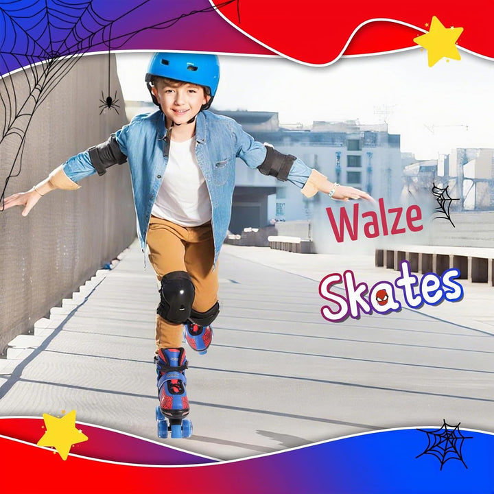 Nattork Kinder Rollschuhe für Jungen und Mädchen, 4 Grössen verstellbar, Quad Skates mit leuchtenden