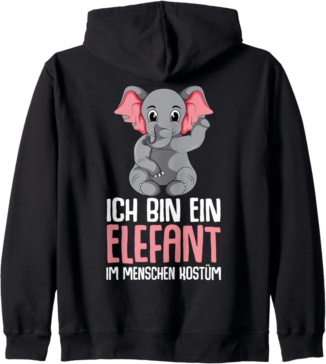 Elefanten Kostüm Kinder Mädchen Damen Elefant Kapuzenjacke