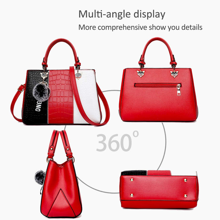 NICOLE & DORIS Damen Handtasche Umhängetasche Henkeltasche Kuriertasche Elegant Damen Handtaschen mi