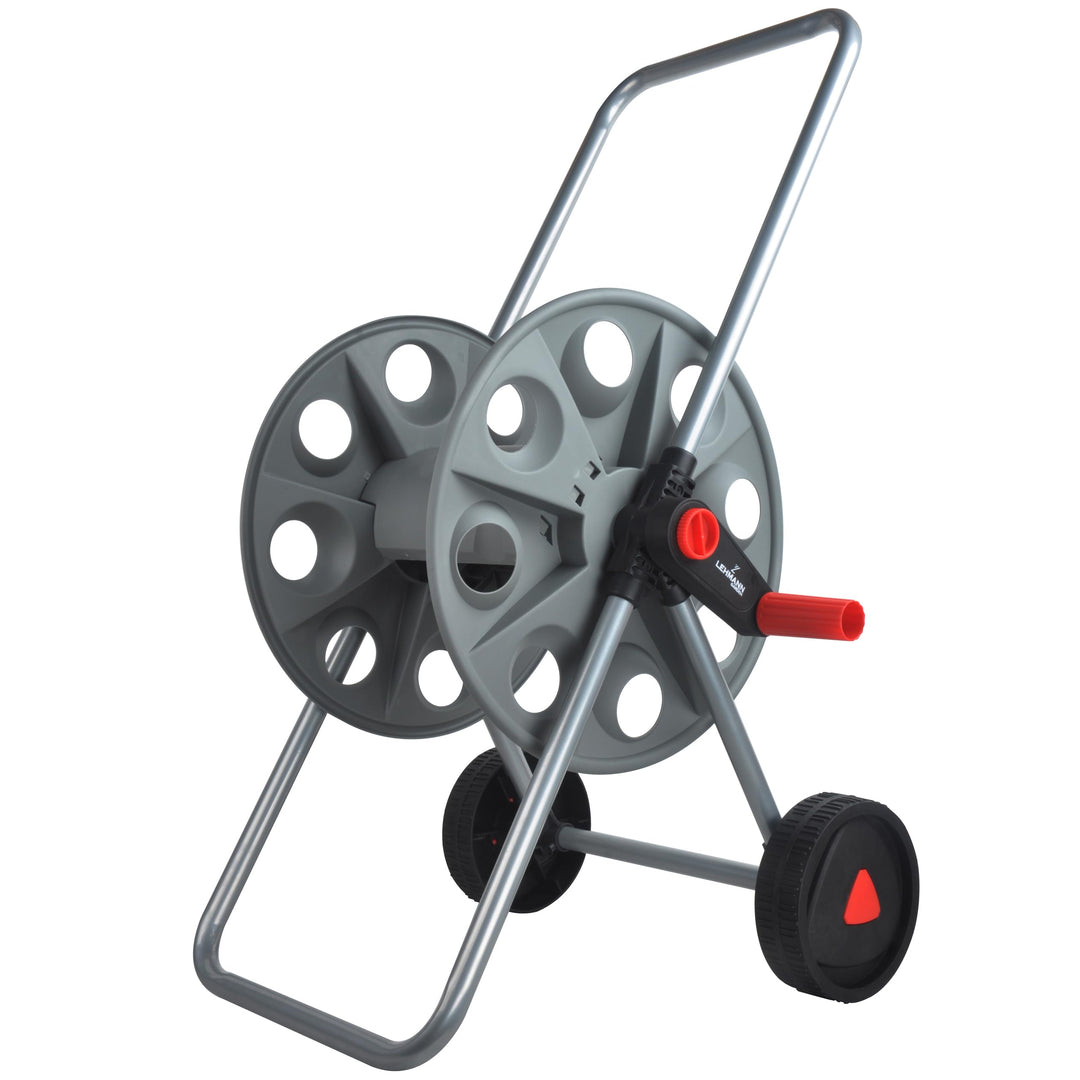 LEHMANN Schlauchwagen, Gartenschlauchwagen, für bis zu 45m 1/2" oder 3/4" Schlauch, Stahlkonstruktio