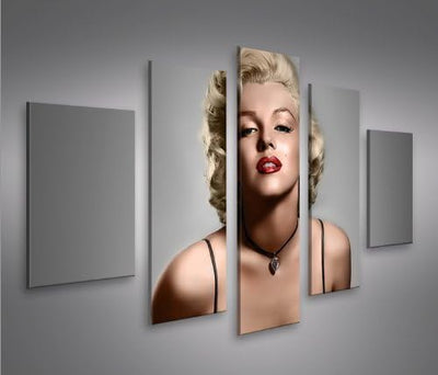 islandburner Bild Bilder auf Leinwand Marilyn Monroe V11 MF XXL Poster Leinwandbild Wandbild Dekoart