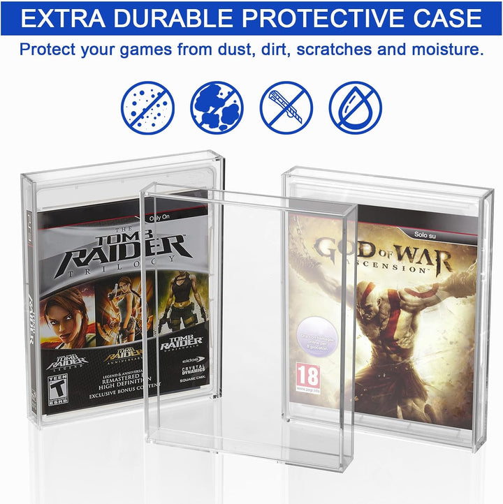 CaSZLUTION Transparente Acryl-Schutzhülle für Videospielbox für PS3, PS4, PS5 und Xbox One, 3 mm dic