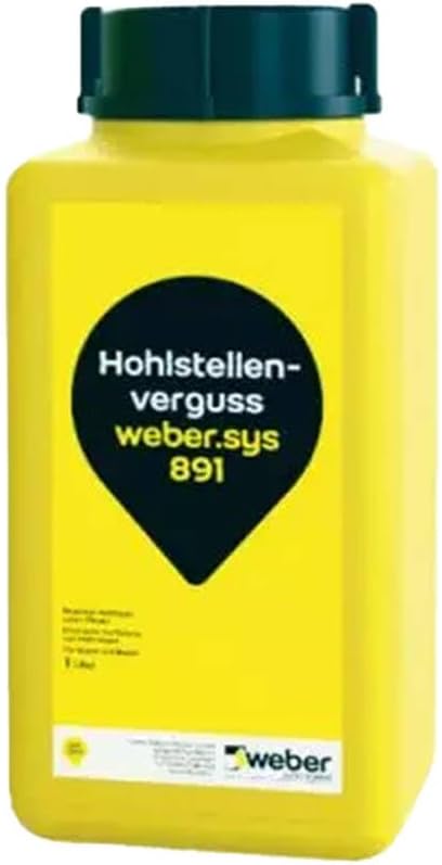 Weber.sys 891 Hohlraumverguss Rissverguss Hohlstellenverguss Schlämme + Zubehör (Weber.sys 891 1L +