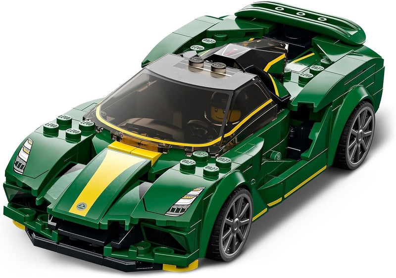 LEGO Speed Champions Lotus Evija, Bausatz für Modellauto, Auto-Spielzeug mit Cockpit für 2 Figuren,