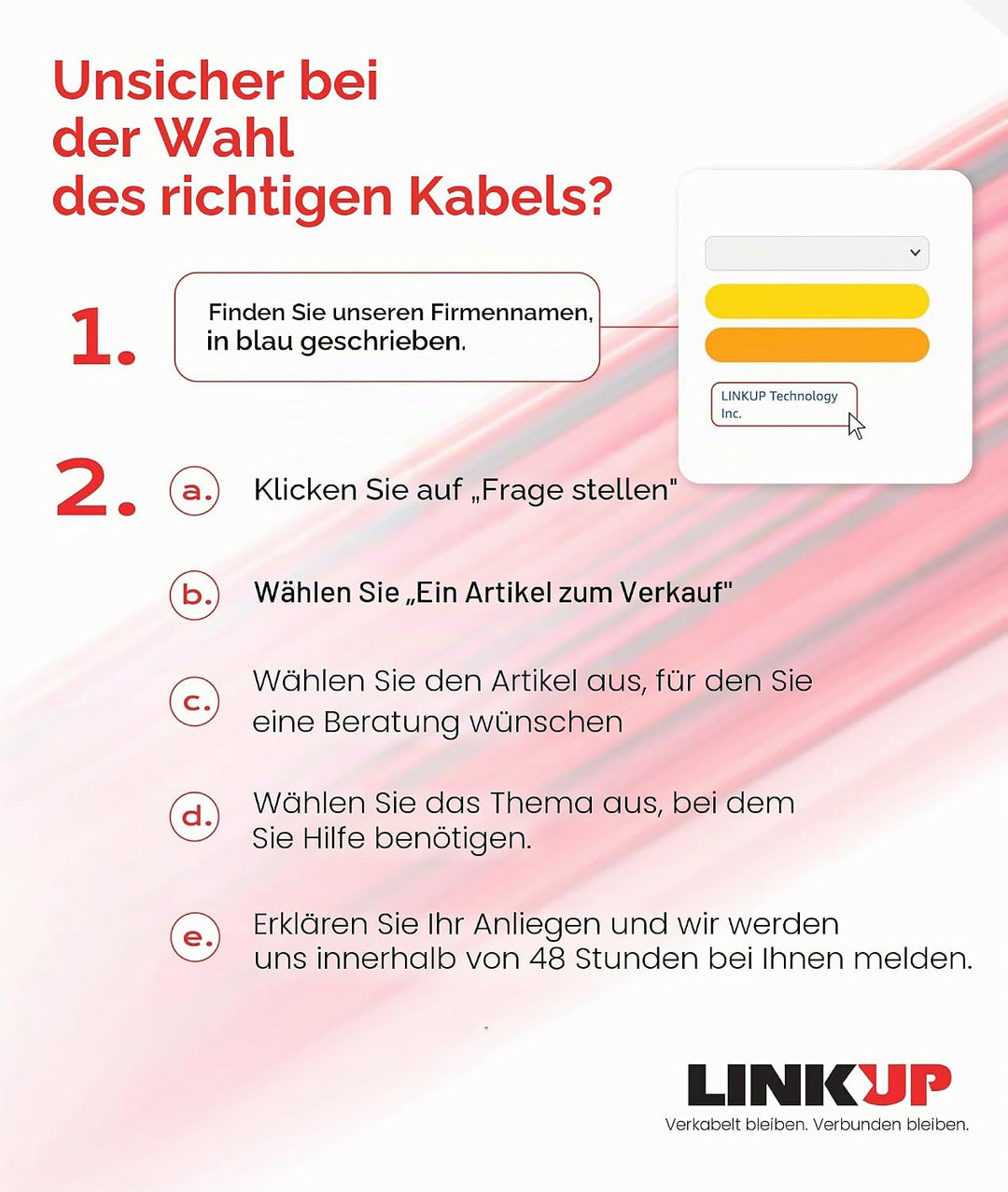 LINKUP - AVA5 PCIE 5.0 Riser-Kabel [40cm (Gesamtlänge 44cm)] RTX5090 RX9070 GPU Bereit | x16 128GB/s