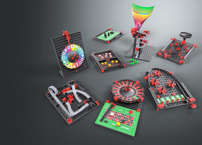 fischertechnik 564067 ADVANCED Build your own game – Baukasten für Kinder ab 7 Jahren, Konstruktions