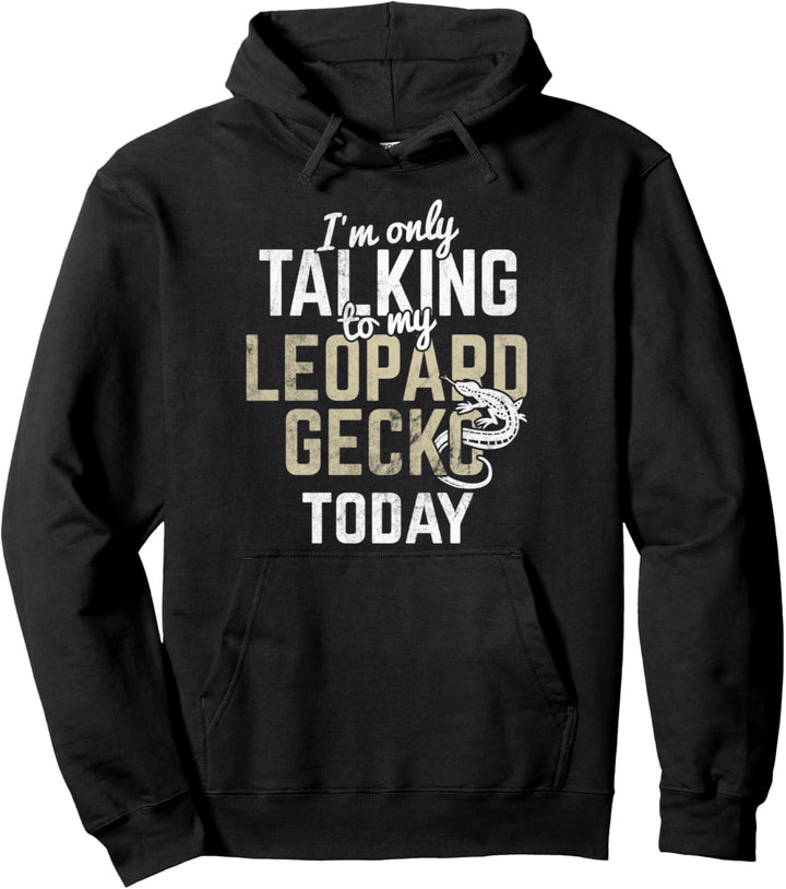 Leopard Gecko Eidechse Terrarik Leopardgecko Gecko Pullover Hoodie